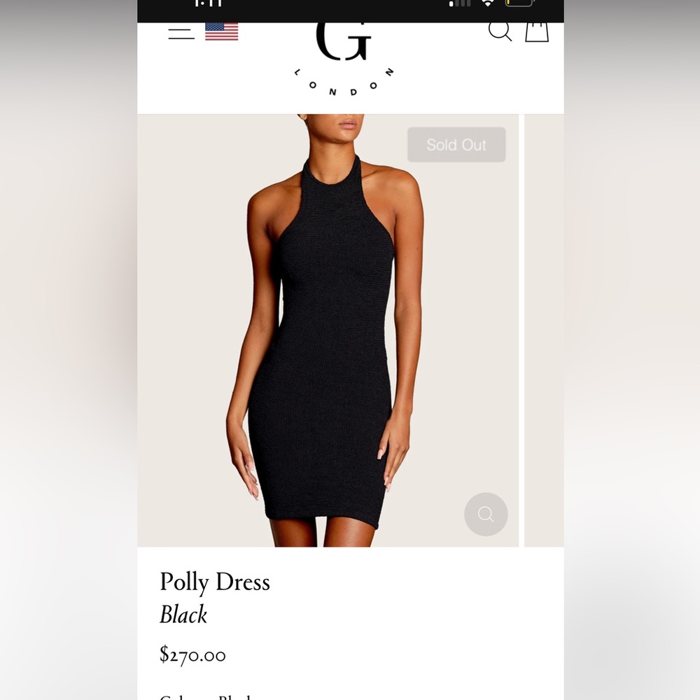 Brand New Hunza G Polly Dress